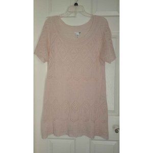 H & M Wool Blend Blush Sweater dress Sz Medium